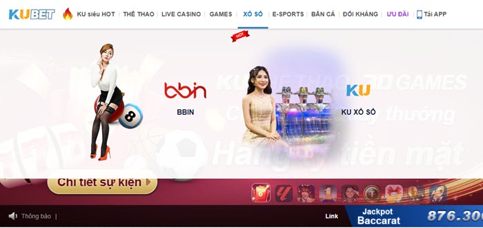 Đánh 3 càng trên Kubet tại sảnh BBin hoặc KU Xổ Số