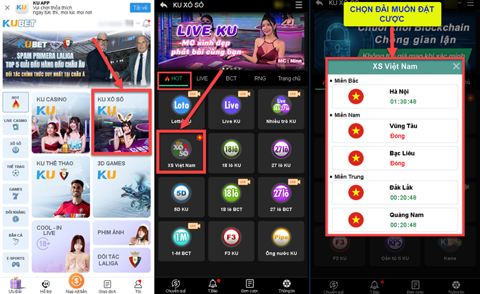 Hướng dẫn cách chơi lô 3 càng trực tuyến tại Kubet