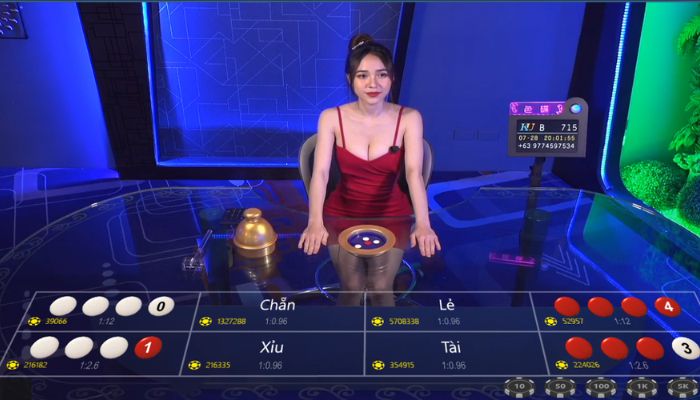 Sảnh cược Xóc đĩa có sự xuất hiện của Dealer người thật